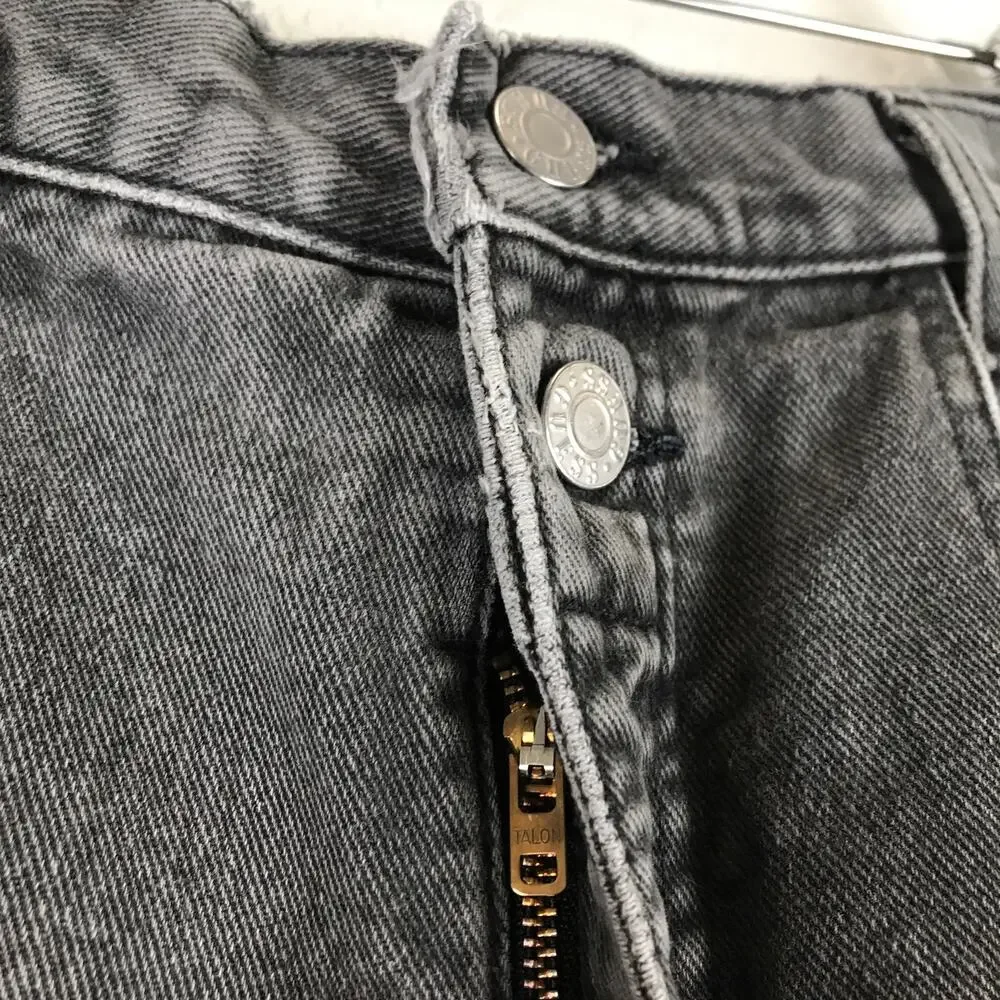 Vintage Men's Guess Jeans Faded Black Cotton Denim Thrashed Grunge USA Made 30